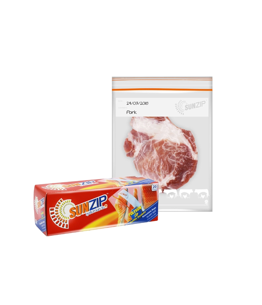 Sunzip Sunzip Quart Resealable 20PCS.