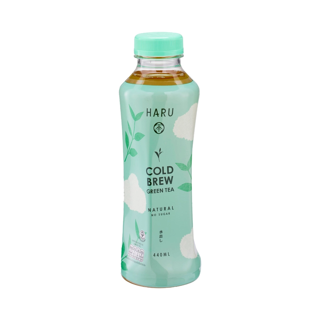 Haru Cold Brew Greentea No Sugar 440 ML