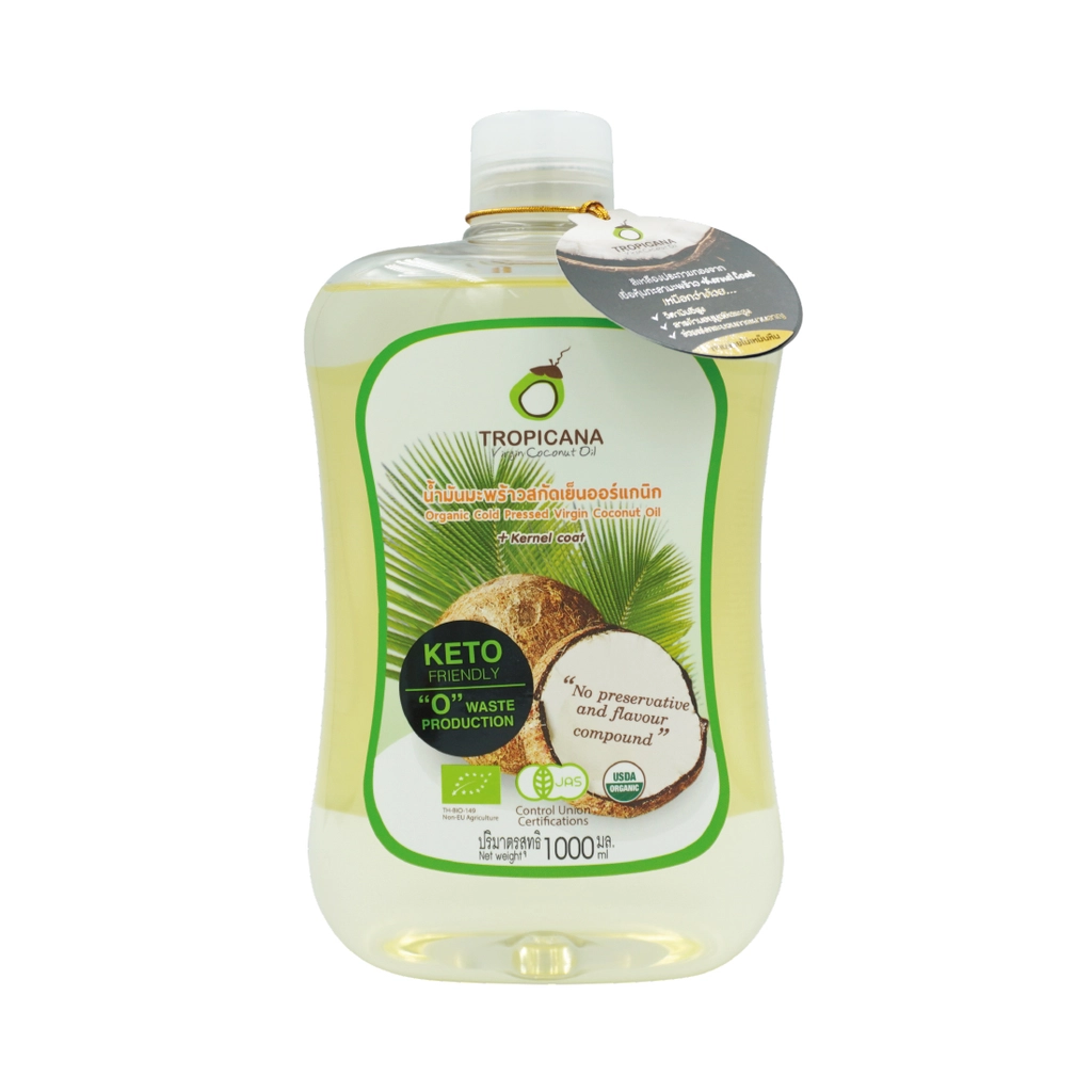 Tropicana Organic Cold Pressed Virgin Coconut Oil 1000ML.