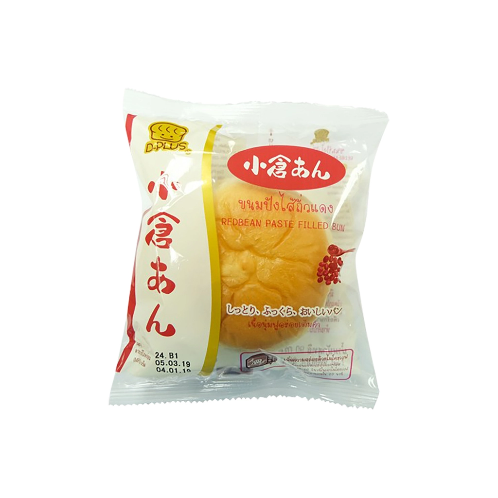 D-PLUS RED BEAN PASTE FILLED BUN 90 G.