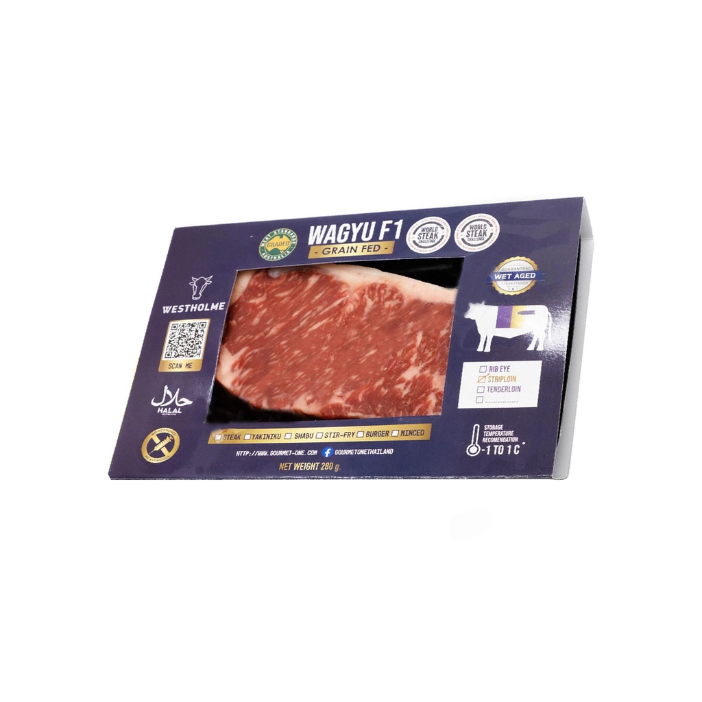 Westholme Wagyu Striploin Beef Steak 280G.